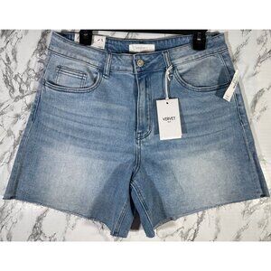 Vervet Womens Size 31 Cortney Stretch Mom Shorts Light Wash